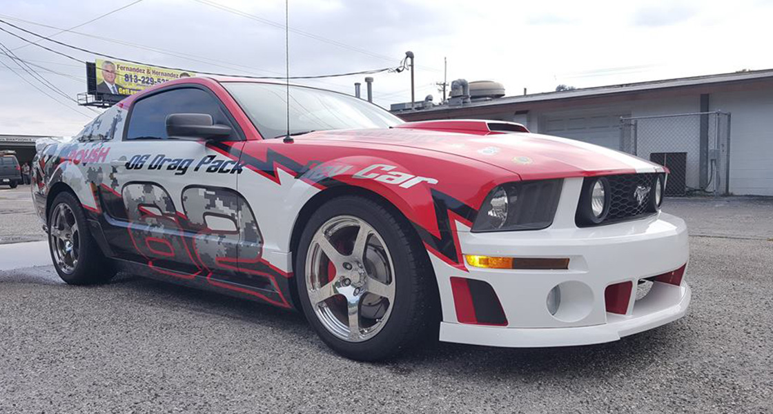 car racing wraps advertising